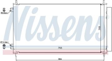 KLİMA RADYATÖRÜ HONDA CR-V 2.2 CDTİ (06-)