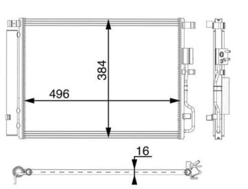 KLİMA RADYATÖRÜ HYUNDAI TUCSON 2015+