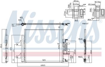 KLİMA RADYATÖRÜ JAGUAR XJ 2.0 TURBO G