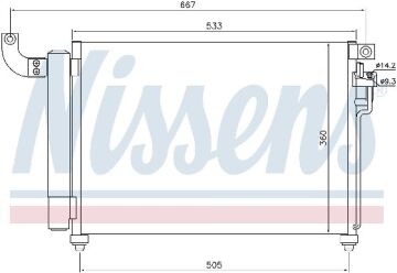 KLİMA RADYATÖRÜ KİA RIO II 1.5 CRDI (05-)