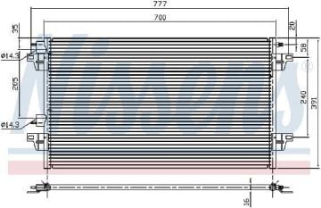 KLİMA RADYATÖRÜ RENAULT VELSATIS (02-)LAGUNA II (01-)