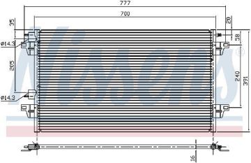 KLİMA RADYATÖRÜ RENAULT VELSATIS (02-)LAGUNA II (01-)