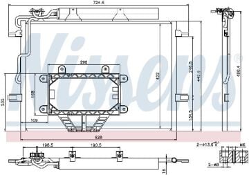 KLİMA RADYATÖRÜ MERCEDES CLS-CLASS W 219 (04-)E-CLASS W 211 (02-)