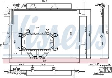 KLİMA RADYATÖRÜ MERCEDES CLS-CLASS W 219 (04-)E-CLASS W 211 (02-)