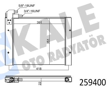 KLİMA RADYATÖRÜ NEW HOLLAND 500-362-22