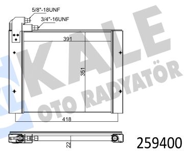 KLİMA RADYATÖRÜ NEW HOLLAND 500-362-22