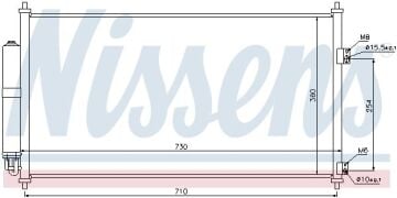 KLİMA RADYATÖRÜ NISSAN X-TRAİL I (T30) 2.2 (-01-13-)